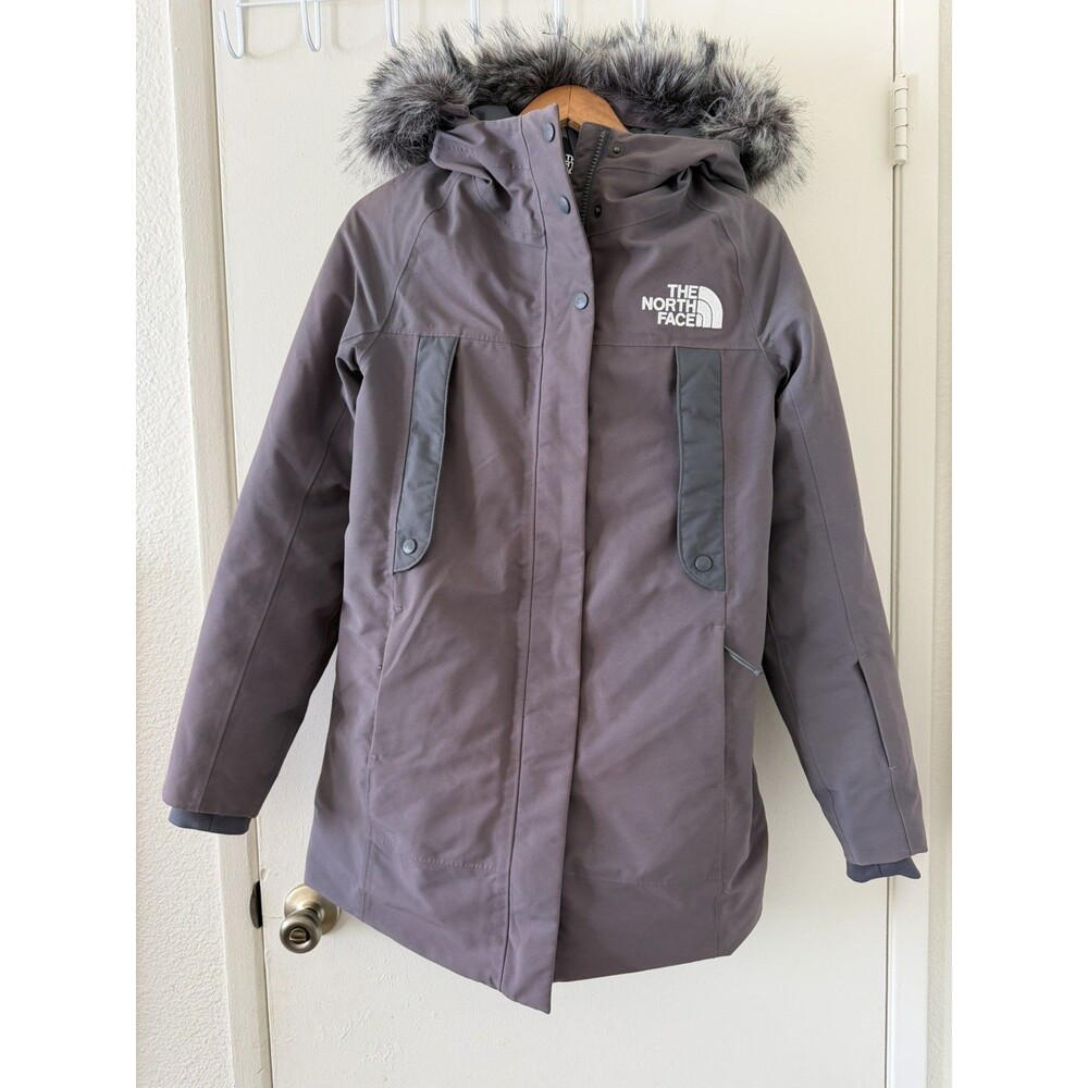 Womens The North Face New Outer Boroughs 550-Down Warm Parka Jacket - Grey